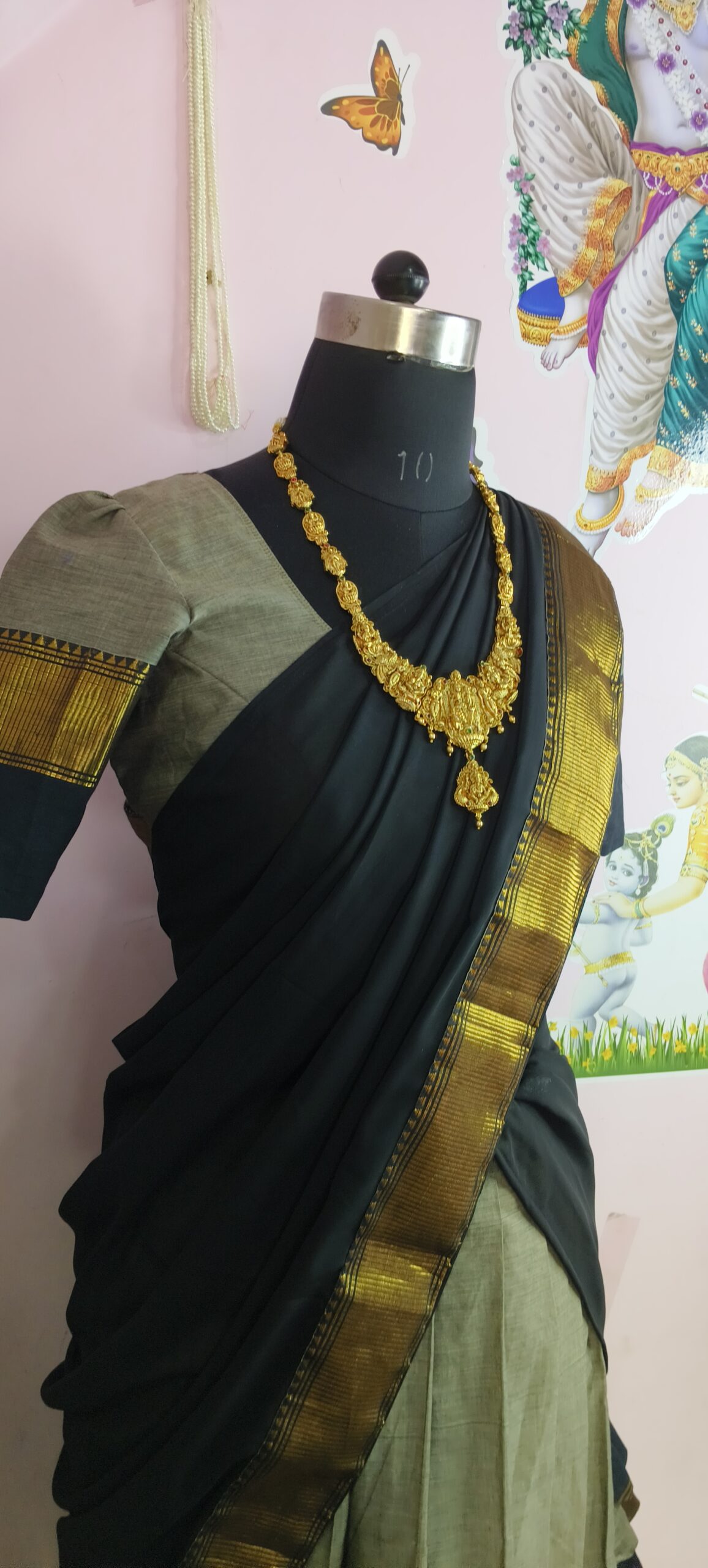 Traditional south indian pavadai thavani 